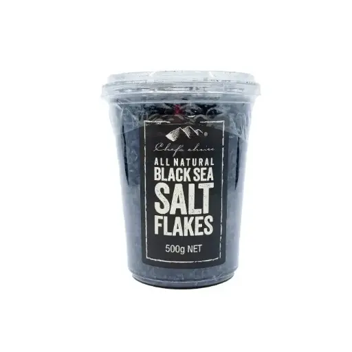 [G34:SALTBLACKFLAK] Black Sea Salt Flakes 500gm